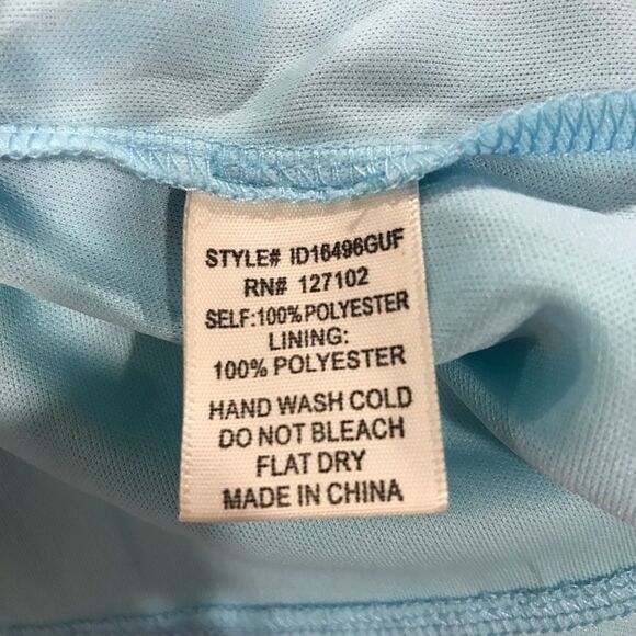 PUNK OWL blue floral mini dress with straps size L - Picture 8 of 12